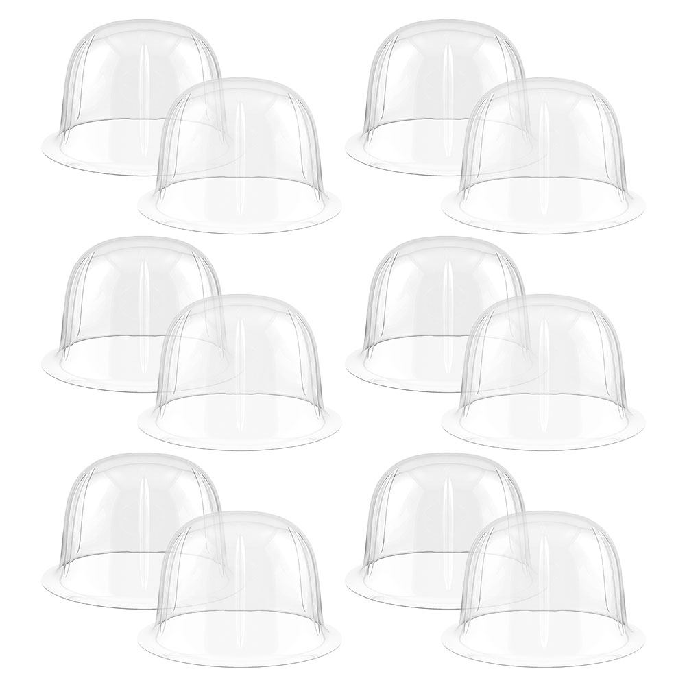 12 Peças Suporte Interno Trans - Plastic Dome Clear avaliação e preço