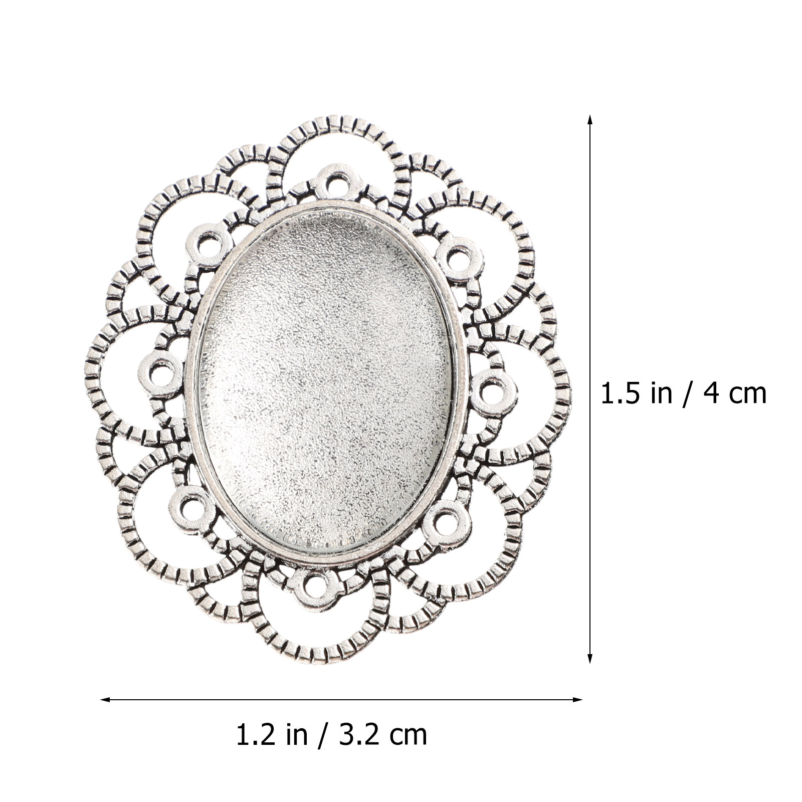 30 Peças de Bases para Broche, - Plastic Dome Clear avaliação e preço